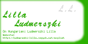 lilla ludmerszki business card
